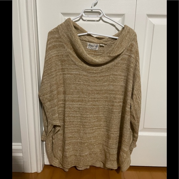 Anthropologie Field Flower Space Dye Cowlneck Tunic Sweater - Picture 2 of 3